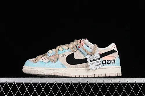 All Categories Nk SB Dunk Series Nk SB Dunk Low Low-top sneakers Nk Dunk Low Castle in the Sky Dopamine gradient Sashiko embroidery Hemp rope SB low-top casual sneakers DV0834-100